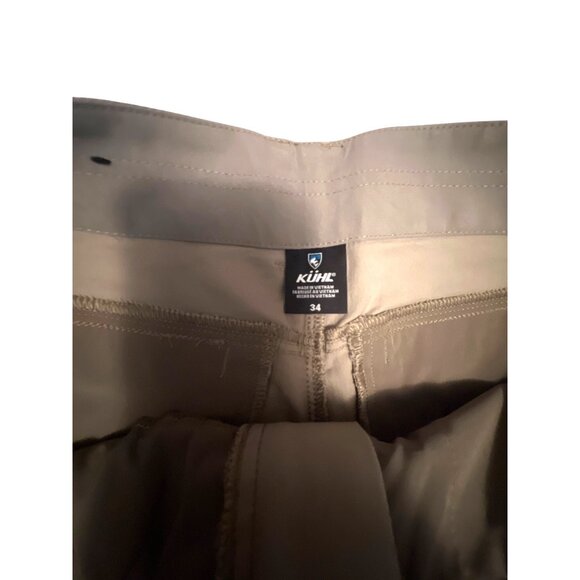 Kühl Mens Khaki Shorts Size 34 Quick-Dry Performance Outdoor Wear - Picture 2 of 5